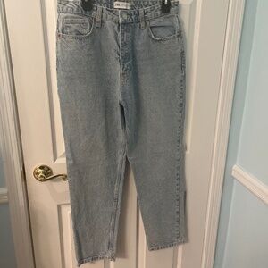 Zara Light Wash Mom Jeans